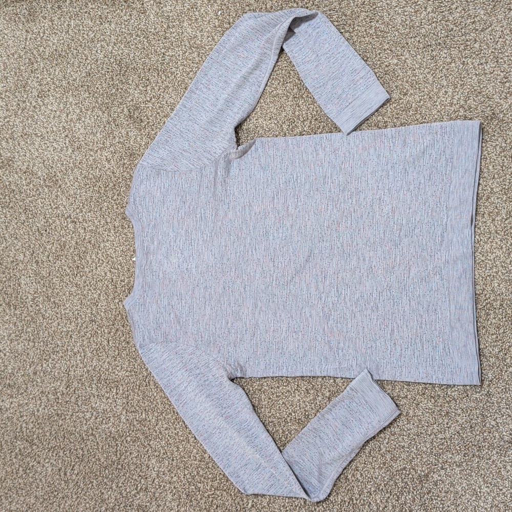 Lululemon Swiftly Relaxed Long SleeveDapple Dot Slate / Fuchsia Multi - Picture 7 of 8